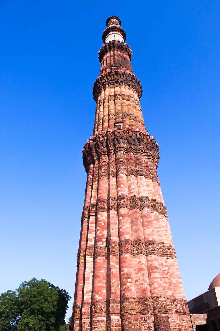 Qutubminar, Delhi, Architektūra, Indijos, Pastatas, Paminklas, Vieta, Turizmas, Turistinis, Pritraukimas