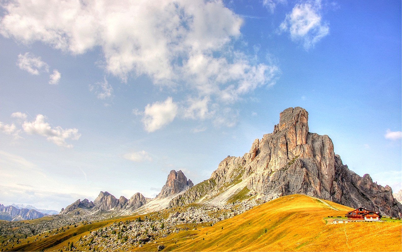 Ra Gusela, Dolomitai, Kalnai, Italy, Alpių, Kraštovaizdis, Alpių Panorama, Vaizdas, Gamta, Rokas