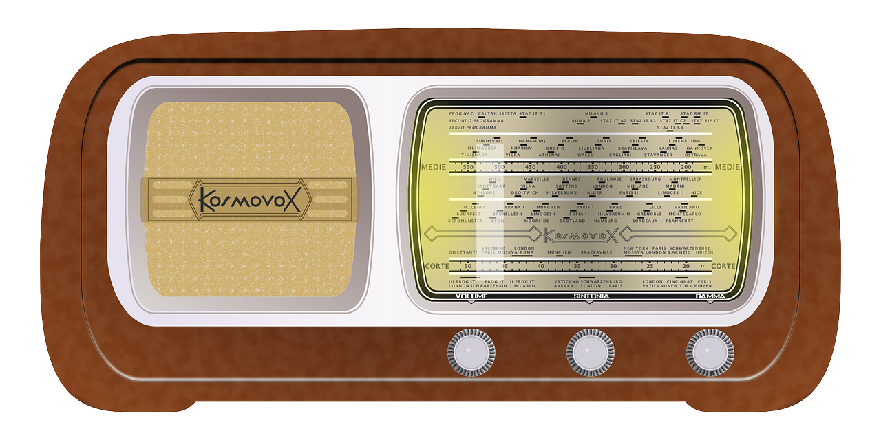 Radijas, Vintage, Garsas, Elektroninis, Retro, Garsas, Muzika, Nemokama Vektorinė Grafika, Nemokamos Nuotraukos,  Nemokama Licenzija