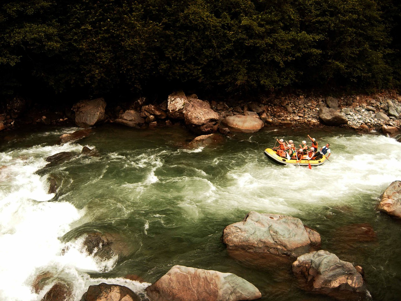 Rafting, Slenksčiai, Srautas, Upė, Valtis, Turkija, Upių Rafting, Linksma, Nuotykis, Veiksmas