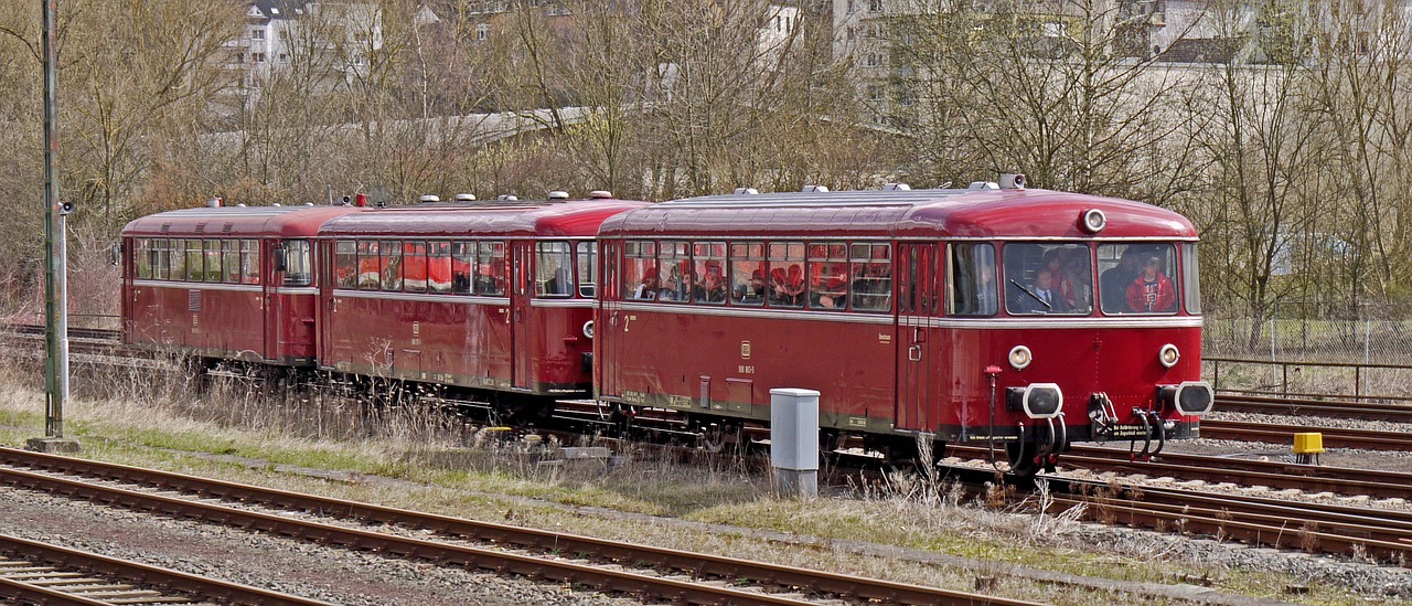 Geležinkelis, Deutsche Bundesbahn, Trijose Dalyse, Šakos Linija, Vt98, Vt 98, Br 798, Transportas, Raudona, Dyzelinas