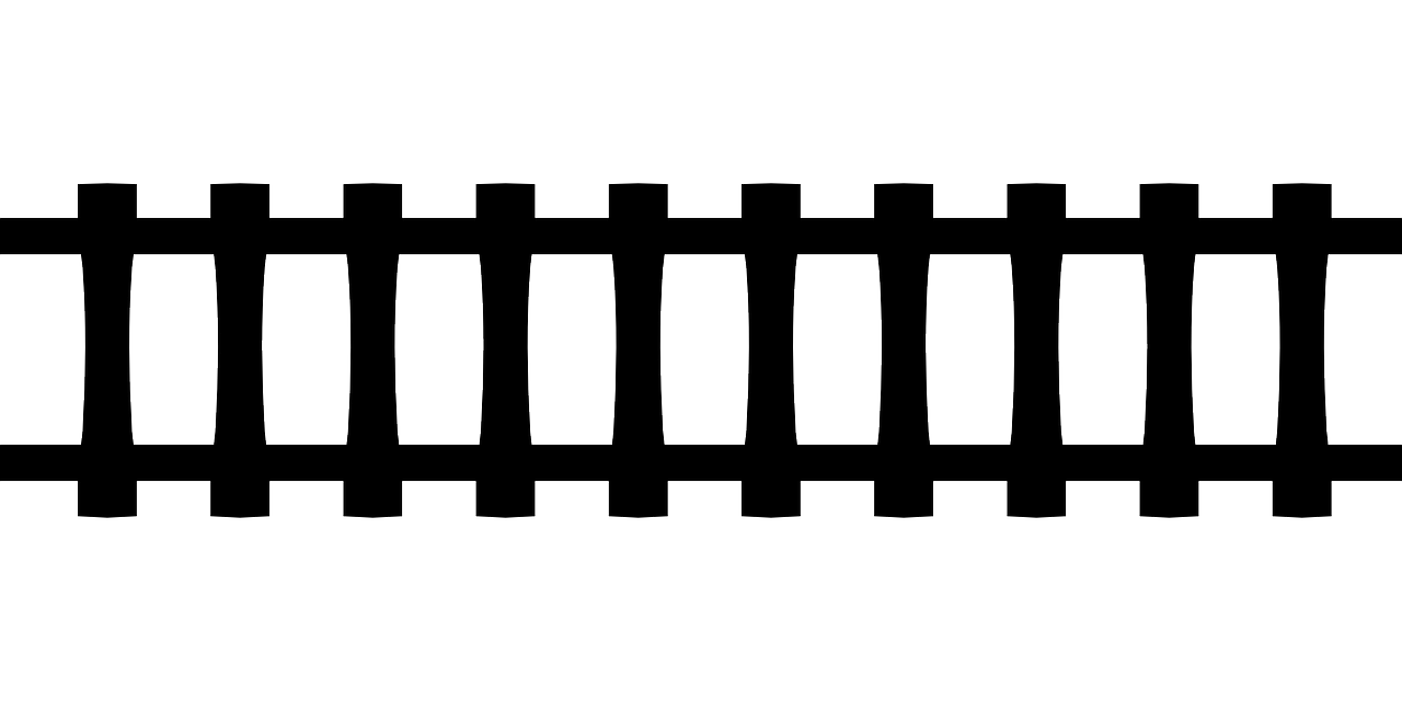 Bėgiai, Geležinkelis, Takelius, Juoda, Plytelės, Nemokama Vektorinė Grafika, Nemokamos Nuotraukos,  Nemokama Licenzija