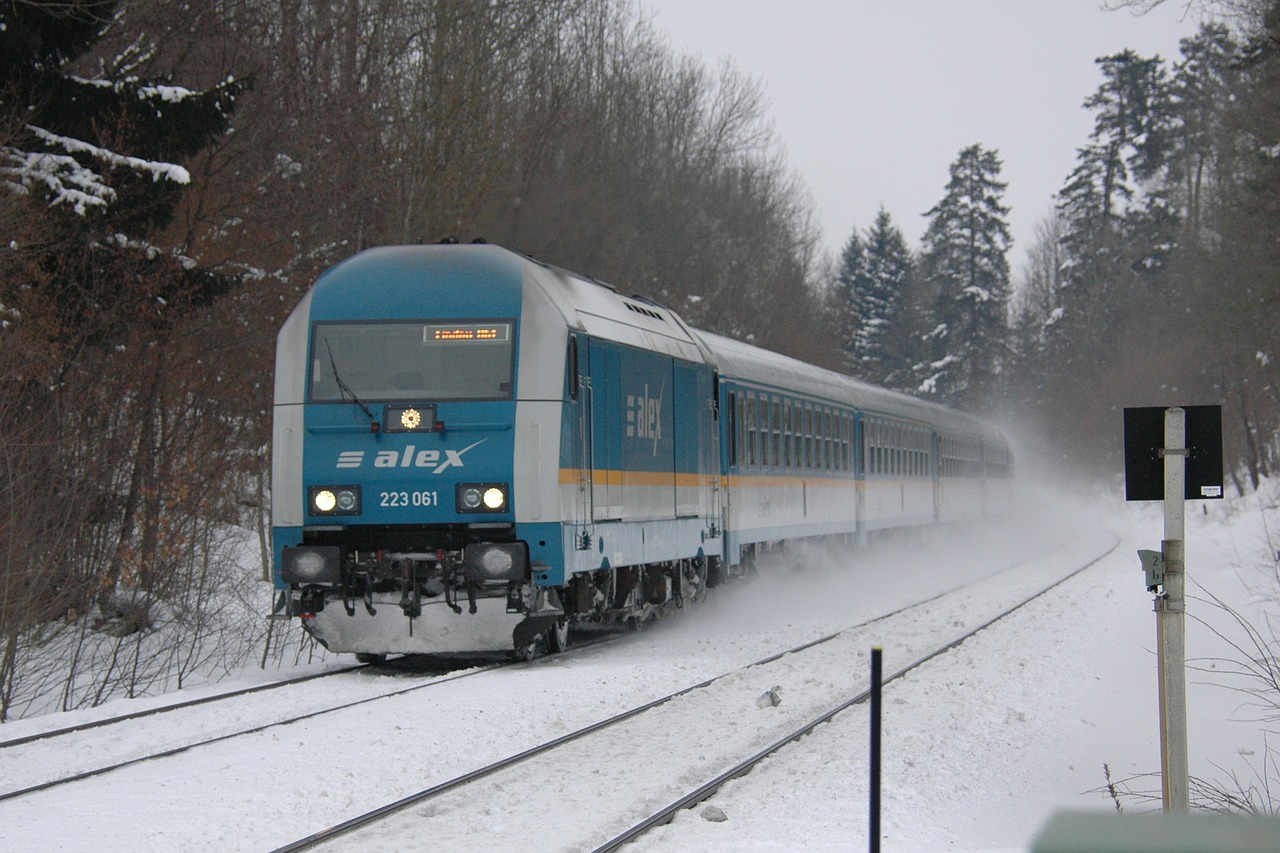 Geležinkelis, Traukinys, Žiema, Allgäu, Allgäu Geležinkelis, Alex, Nemokamos Nuotraukos,  Nemokama Licenzija