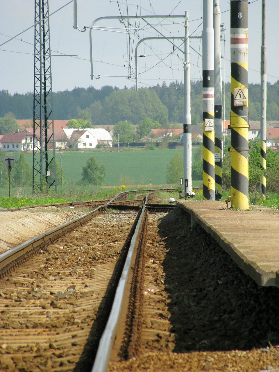 Geležinkelis, Atrodė, Platforma, Vienišas, Trasa, Vasara, Sudoměřice U Bechyně, Nemokamos Nuotraukos,  Nemokama Licenzija