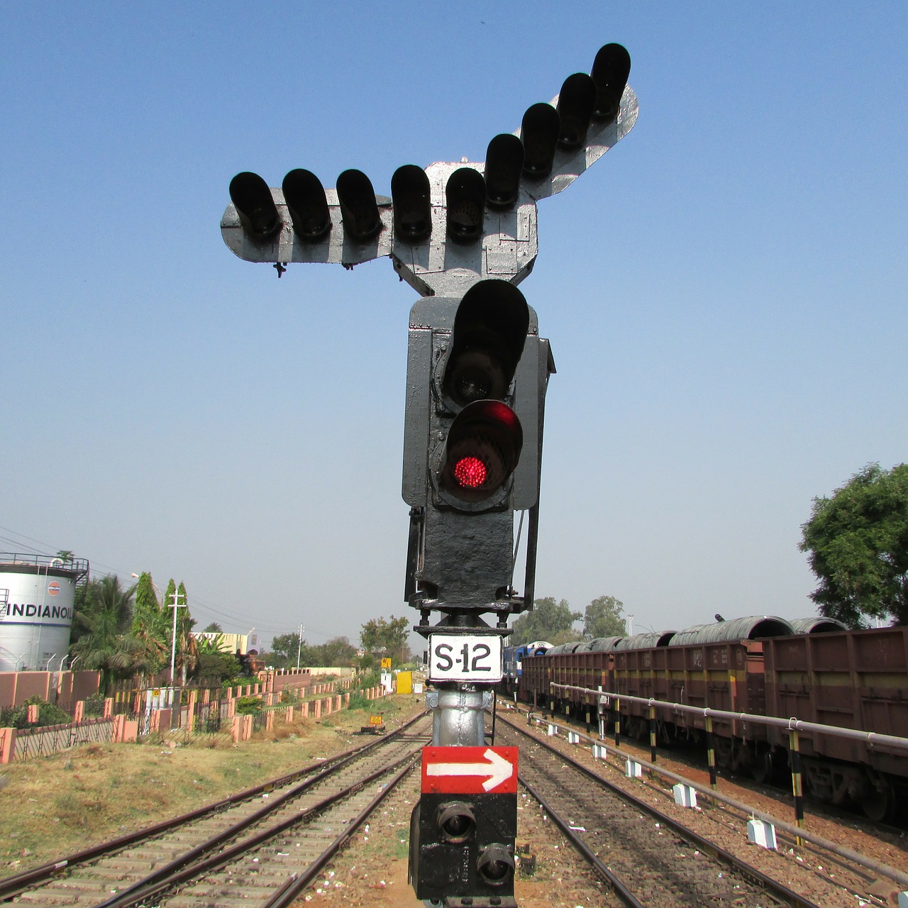 Geležinkelio Signalas, Buveinė, Indija, Traukinys, Trasa, Gabenimas, Transportas, Geležinkelis, Tranzitas, Visuomenė