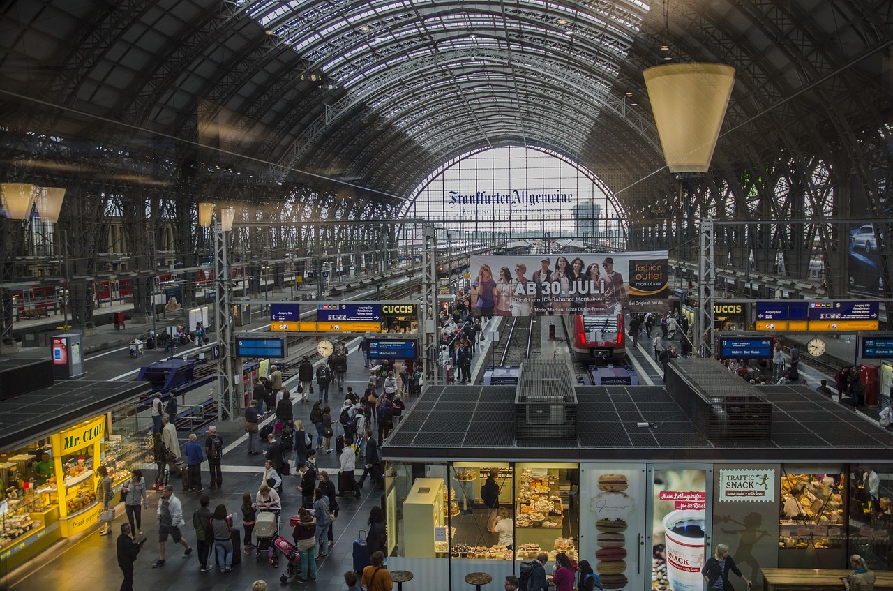 Traukinių Stotis, Pagrindinis Frankfurtas, Platforma, Db, Deutsche Bahn, Traukinys, Viešosios Transporto Priemonės, Nemokamos Nuotraukos,  Nemokama Licenzija