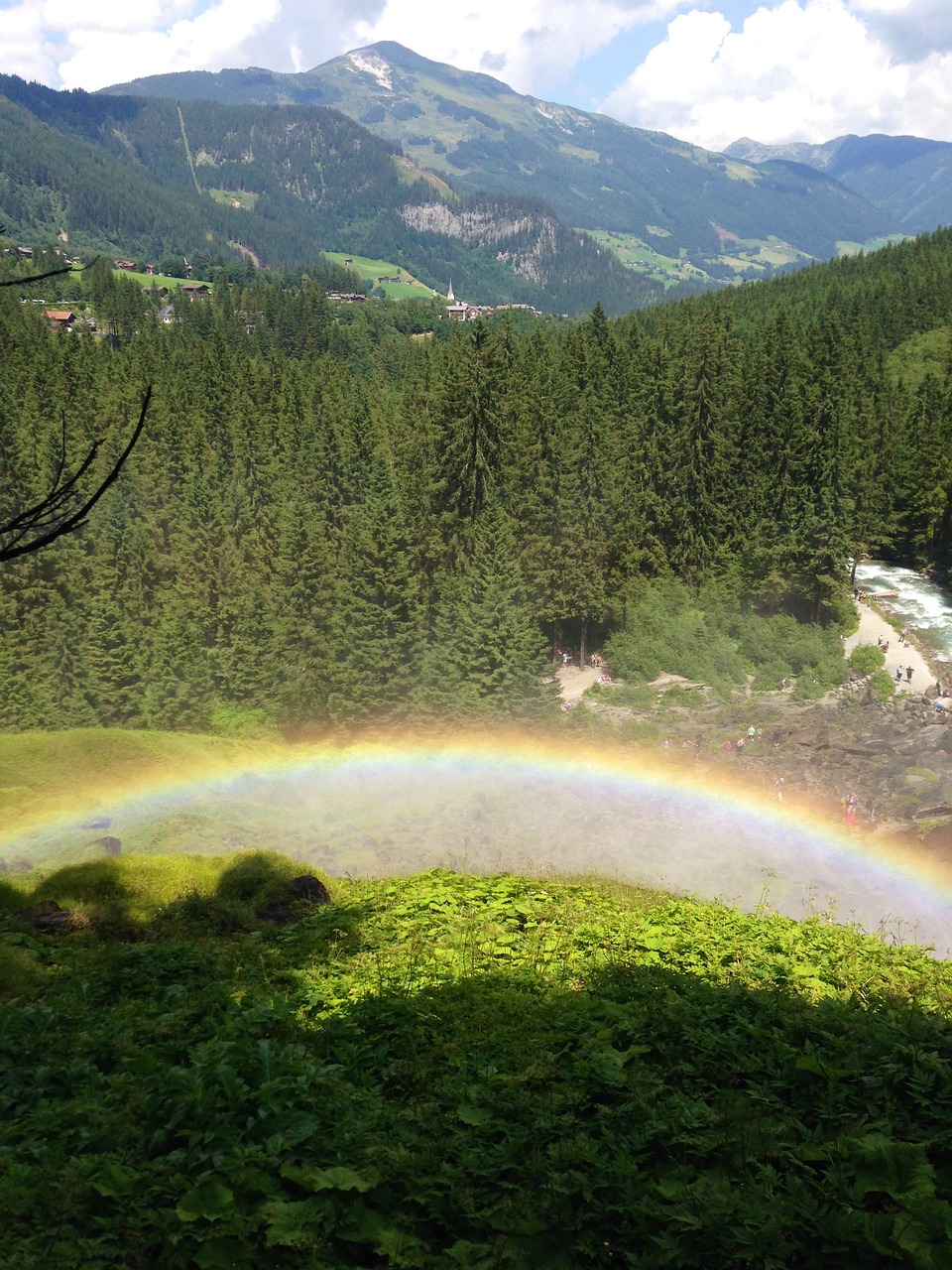 Vaivorykštė, Kalnų Panorama, Platus, Kraštovaizdis, Kalnų Peizažas, Numatymas, Austria, Nemokamos Nuotraukos,  Nemokama Licenzija