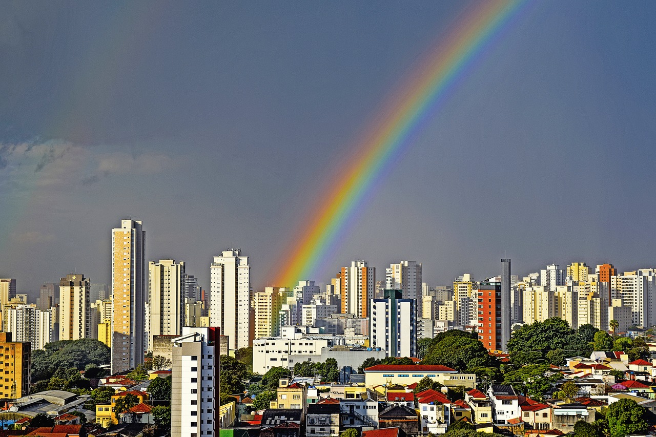 Vaivorykštė, San Paulas, Brazilija, Nemokamos Nuotraukos,  Nemokama Licenzija