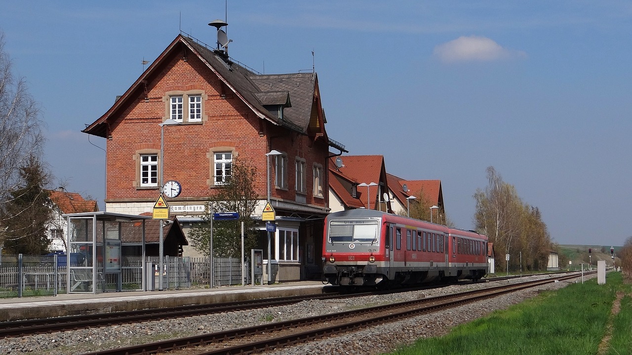 Rammingen, Vt 628 Vienetai, Traukinių Stotis, Brenz Geležinkelis, Kbs 757, Geležinkelis, Traukinys, Nemokamos Nuotraukos,  Nemokama Licenzija