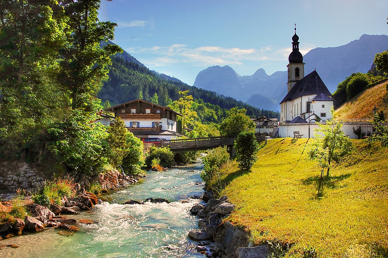 Ramsau, Bažnyčia, Krikštijimas, Garbinimo Namai, Viršutinė Bavarija, Katalikų, Orientyras, Turistų Atrakcijos, Architektūra, Berchtesgadener Žemės