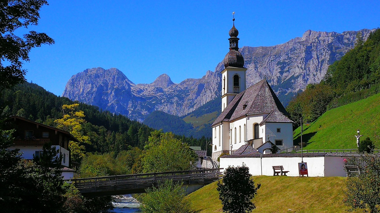 Ramsau, Berchtesgadener Žemės, Bažnyčia, Nemokamos Nuotraukos,  Nemokama Licenzija