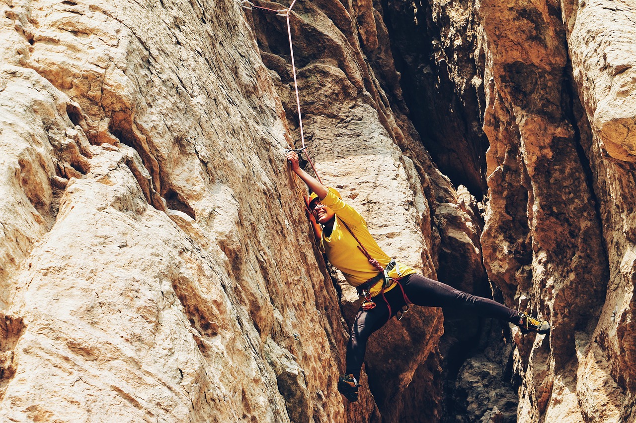 Rappelling, Akmenys, Kalnas, Uolos, Žmonės, Mergaitė, Nuotykis, Lauke, Kelionė, Nemokamos Nuotraukos