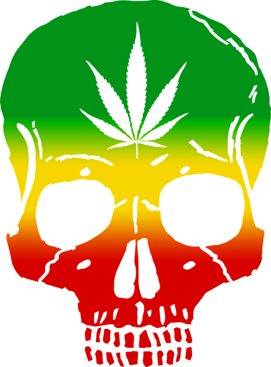 Rasta,  Kaukolė,  Kanapių,  Rastafarian,  Piktžolių,  Reggae,  Jamaika,  Marihuana,  Rastaman,  Kanapės