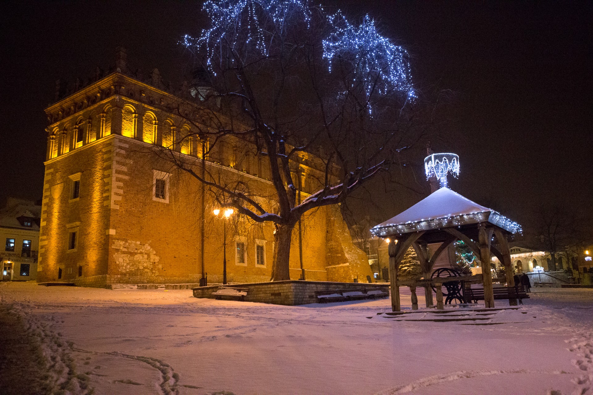 Sandomierz,  Miestas & Nbsp,  Salė,  Žiema,  Nauji & Nbsp,  Metai,  Turgus,  Senas Miestas & Nbsp,  Miesto Zona Žiemą, Nemokamos Nuotraukos