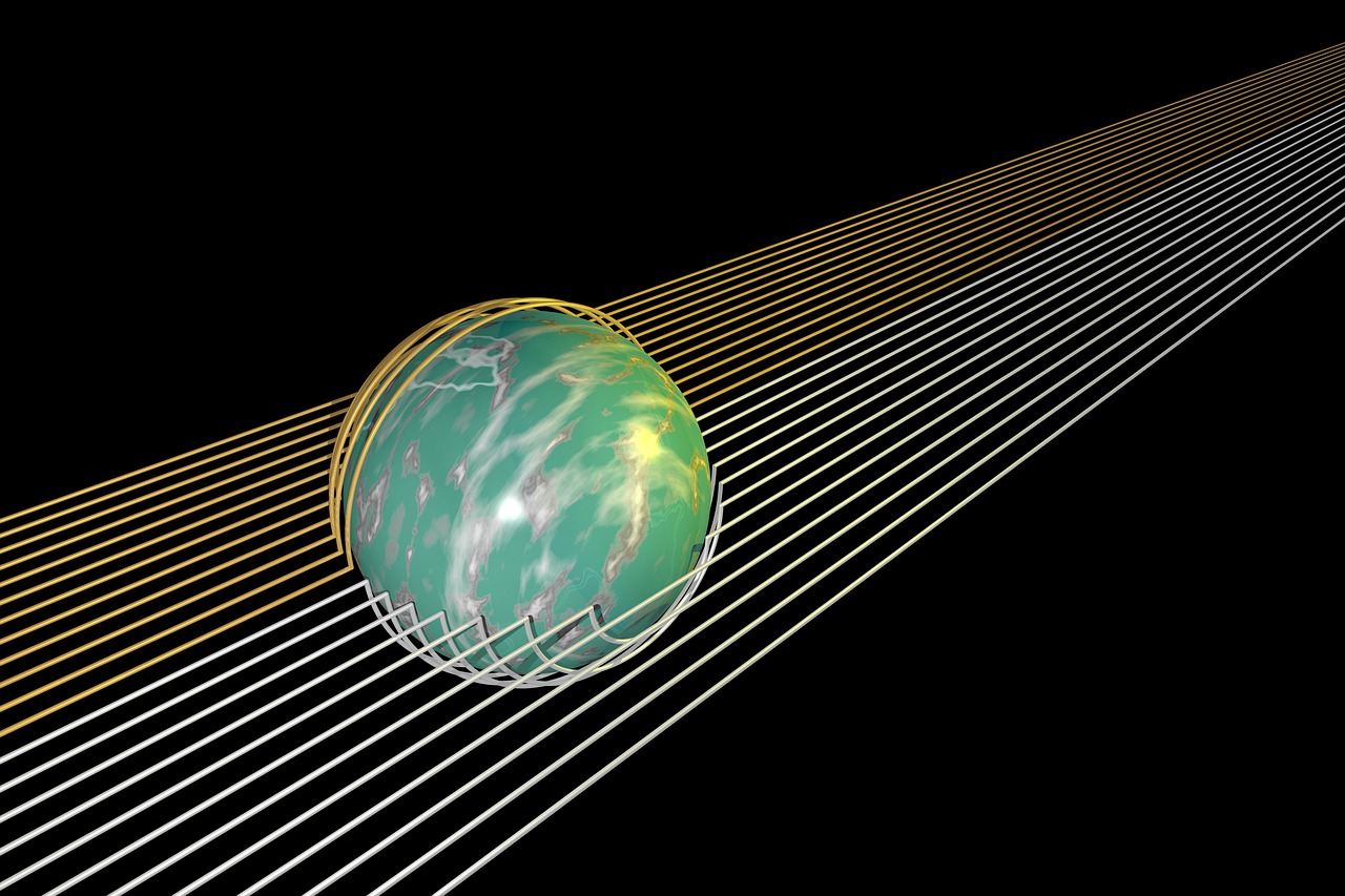 Ray Tracing, Povray, Užfiksuotas, Sfera, Barai, Metalas, Padengti, Atvaizdavimas, 3D, Nemokamos Nuotraukos