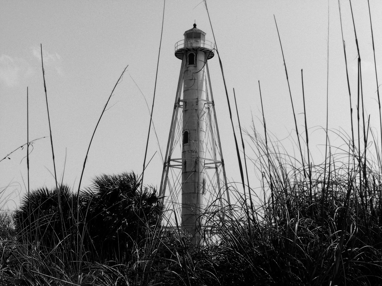 Galinio Nuotolio Švyturys, Boca Grande, Florida, Švyturys, Papludimys, Senas, Orientyras, Istorinis, Lauke, Kranto