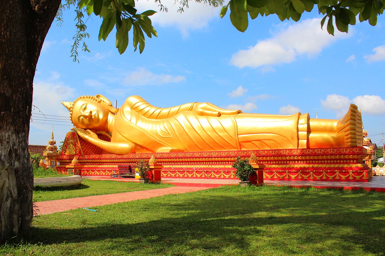 Atsitraukiama Buda, Laosas, Šventykla, Budizmas, Orientyras, Nemokamos Nuotraukos,  Nemokama Licenzija
