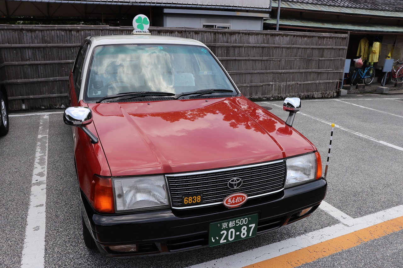 Raudona, Taksi, Japonija, Nemokamos Nuotraukos,  Nemokama Licenzija