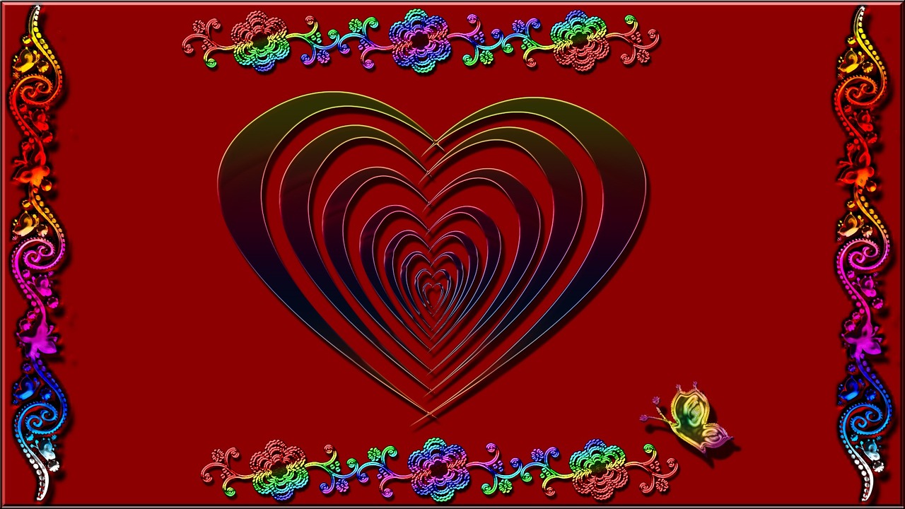 Raudona, Širdis, Spalvinga, Meilė, Figūra, Širdies Formos, Simbolis, Raudonas Fonas, Valentine, Romantiškas