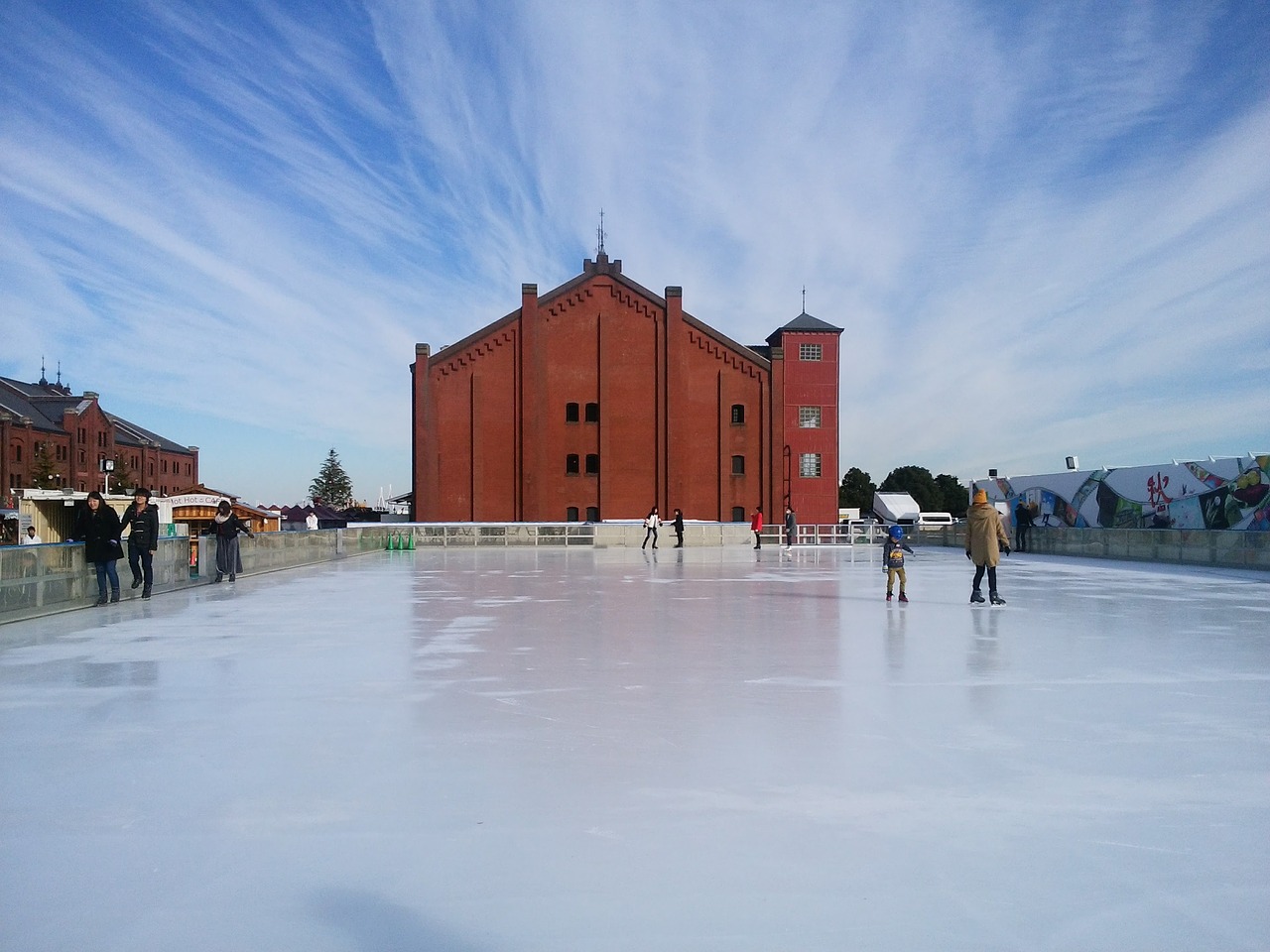 Raudonųjų Plytų Sandėlis, Skate, Contrail, Jokohama, Nemokamos Nuotraukos,  Nemokama Licenzija