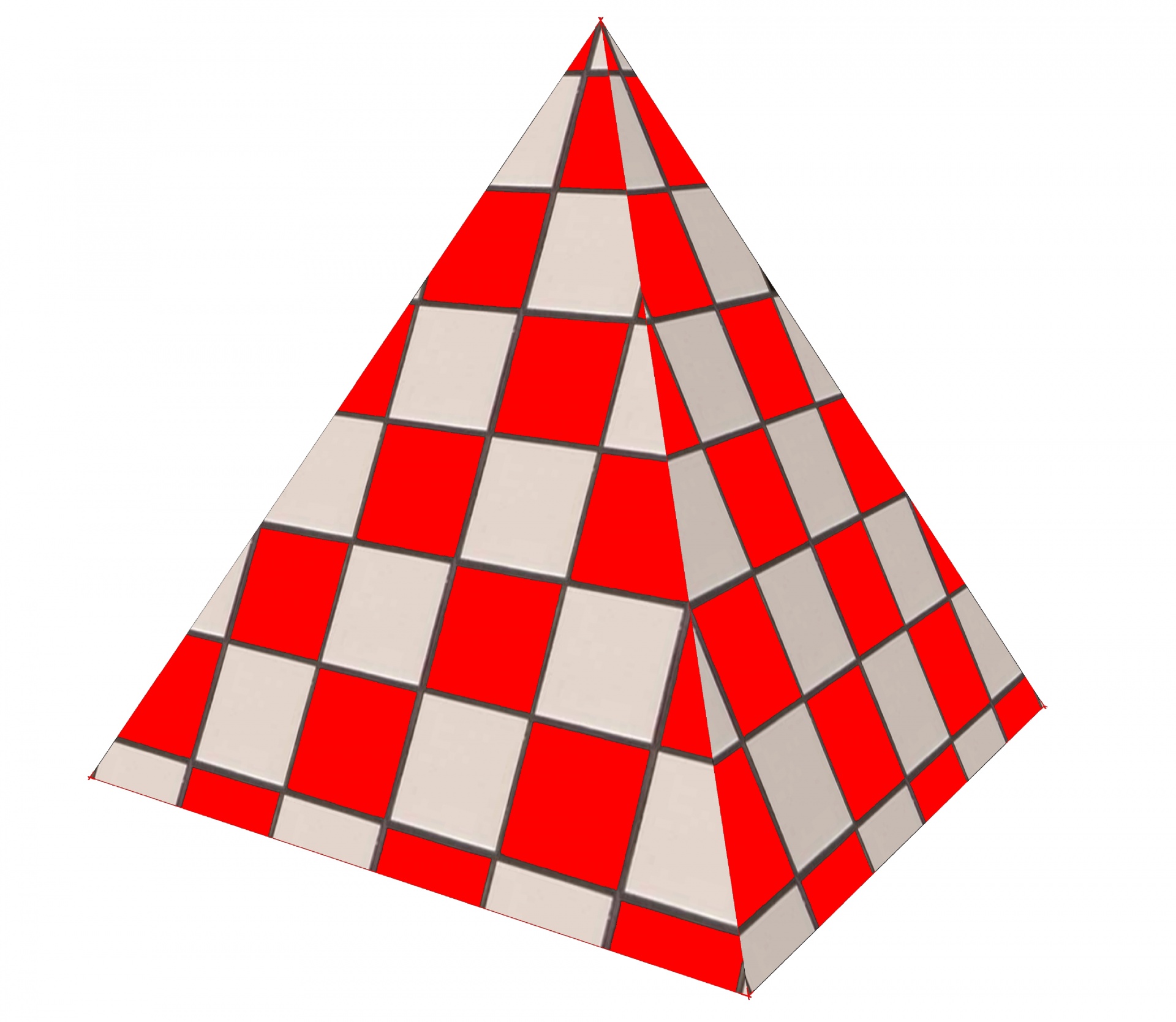 Piešimas,  3D,  Raudona,  Piramidė,  Izoliuotas,  Balta,  Geometrinis,  Trikampis,  Fonas,  Piktograma