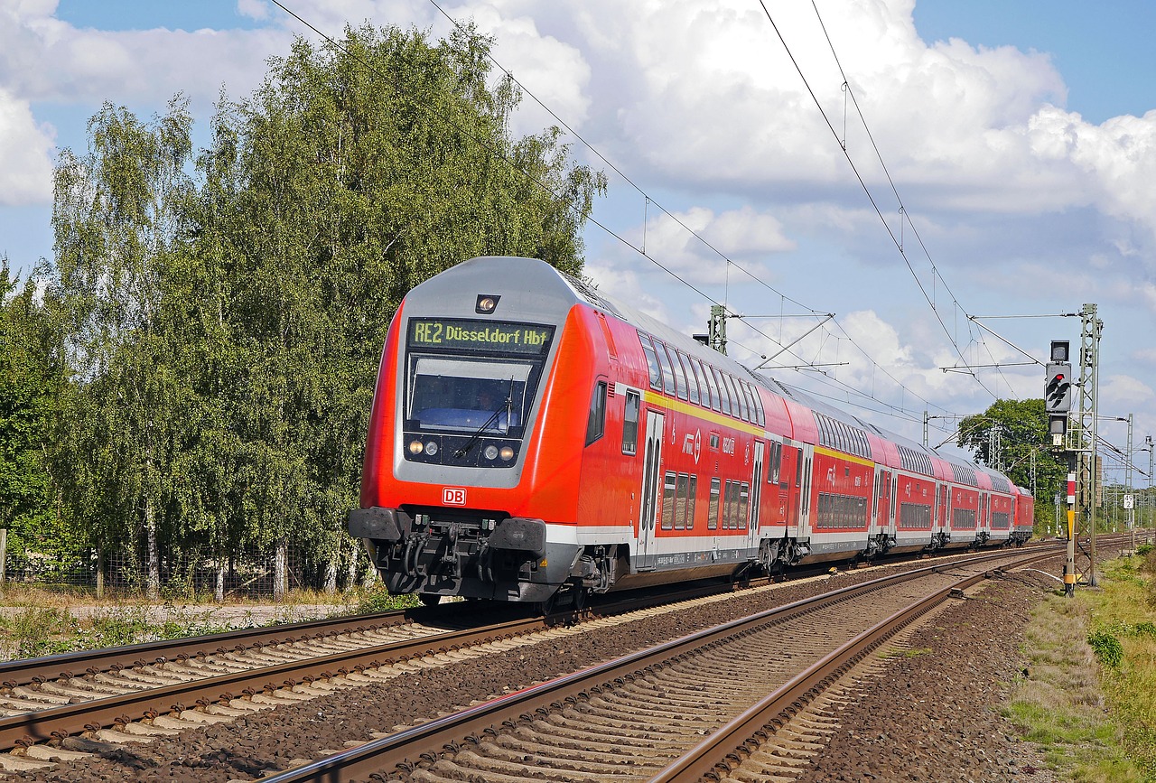 Regioninė-Express, Doppelstockzug, Deutsche Bahn, Münsterland, Pagrindinė Linija, Mokesčio Automobilis, Valdymo Galvutė, Dviaukštis, Dviaukštės Automobiliai, Db