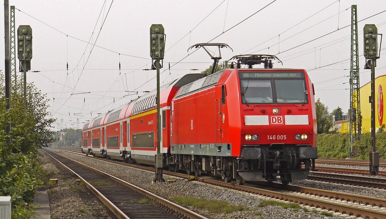 Regioninis Traukinys, Dviaukštės Automobiliai, Elektrinis Lokomotyvas, Br 146, Br146, Pradinė Serija, Gaudyti Traukinį, Münster Mecklenbeck, Maršrutai Šakojasi, Geležinkelis
