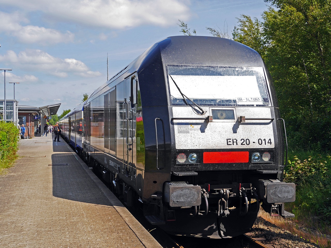 Regioninis Traukinys, Hamburgas-Altona, Traukinių Stotis Husum, Platforma, Likti, Padidėjo Iki, Nob, Nord-Ostsee-Bahn, Privati ​​geležinkeliu, Skolon