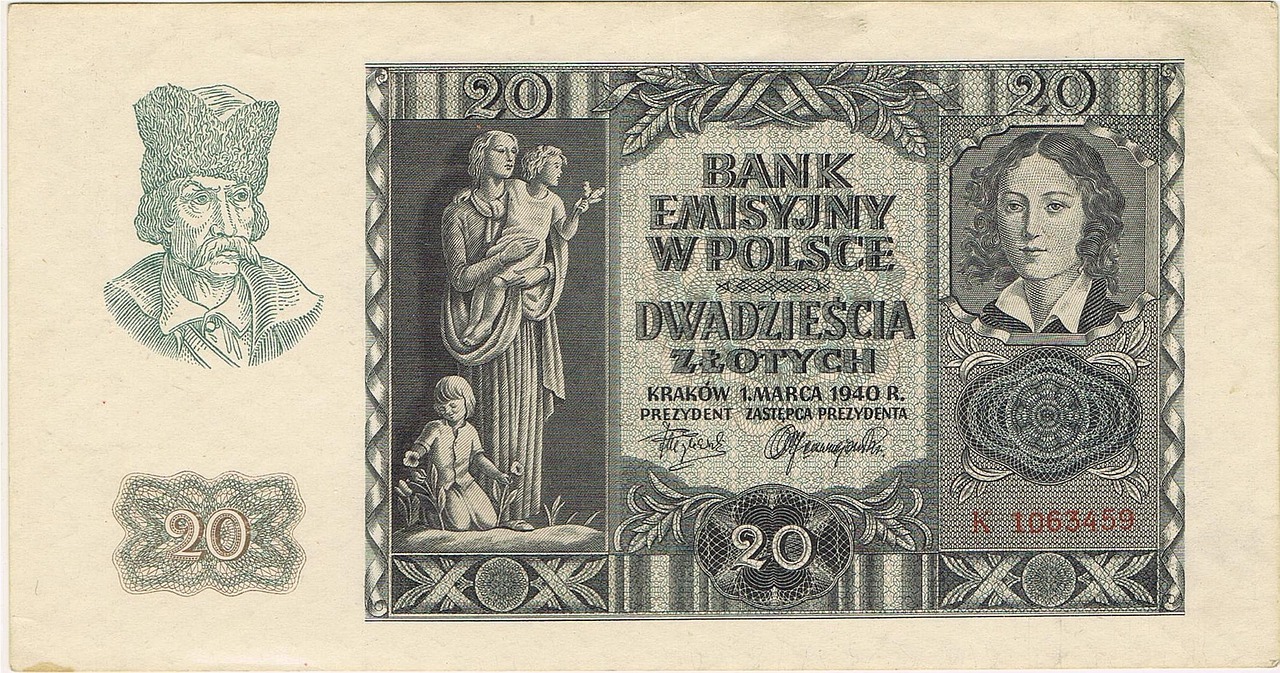 Reichsmark, Zlotas, Banknotas, Pinigai, Finansai, Valiuta, Keistis, Pinigai, Senas, Nemokamos Nuotraukos