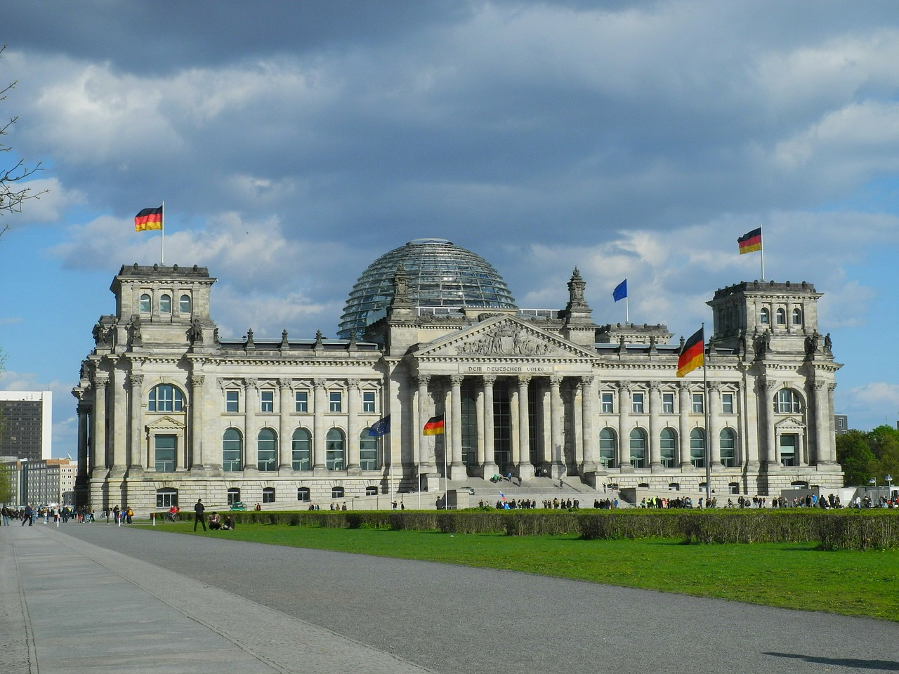 Reichstagas, Berlynas, Bundestag, Vyriausybė, Vokietija, Tamsūs Debesys, Atstovų Rūmai, Kamera, Nemokamos Nuotraukos,  Nemokama Licenzija
