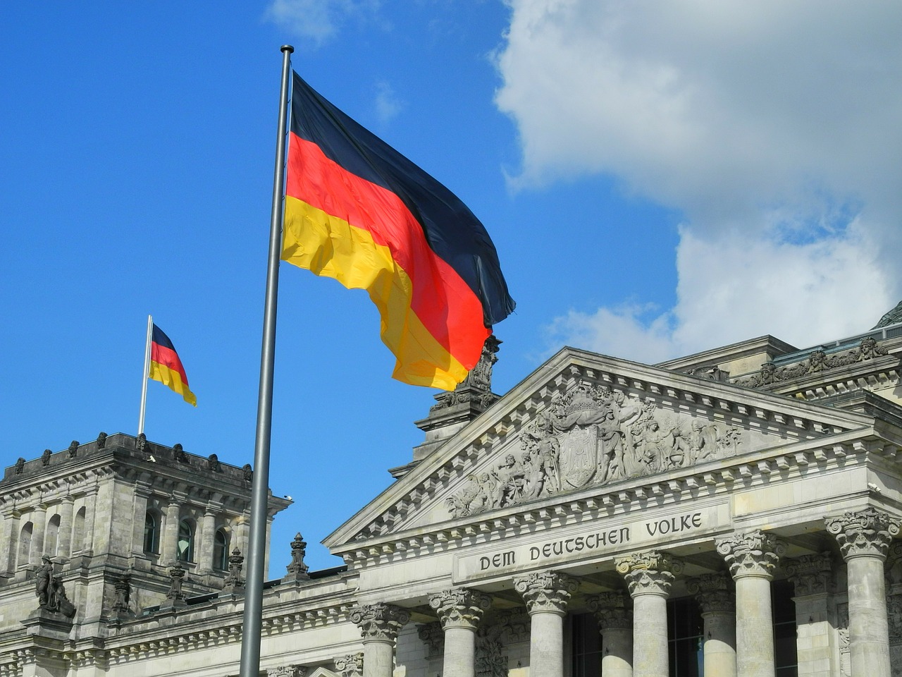 Reichstagas, Vokiečių Volkas, Vokietija, Vyriausybės Rajonas, Berlynas, Vyriausybė, Vokiečių Vėliava, Bundestag, Kapitalas, Nemokamos Nuotraukos