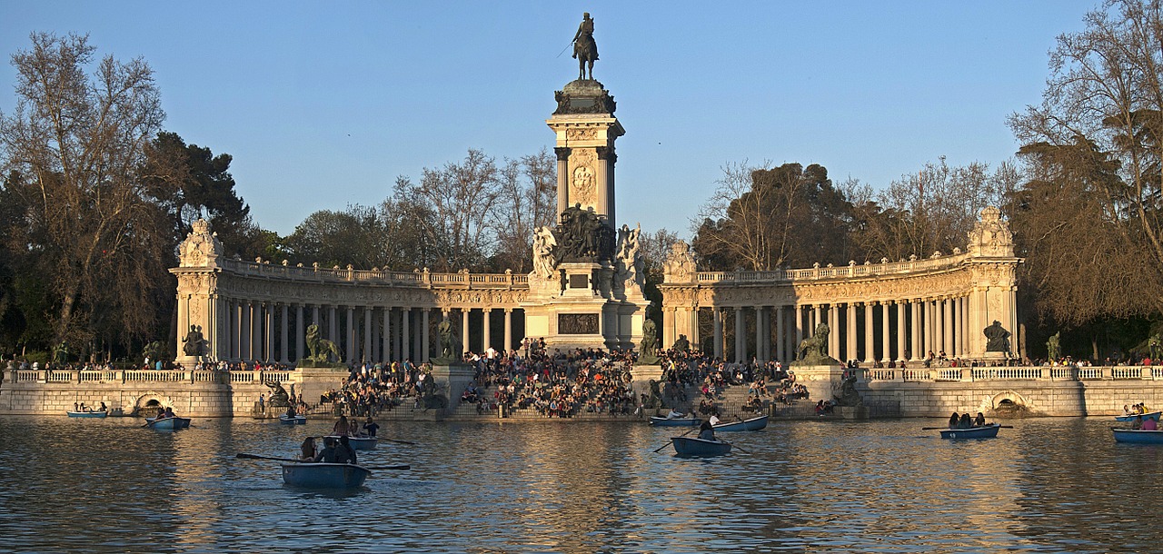 Pašalinimas, Ežeras, Parkas, Laisvalaikis, Architektūra, Sodas, Madride, Ruduo, Kraštovaizdis, Tvenkinys