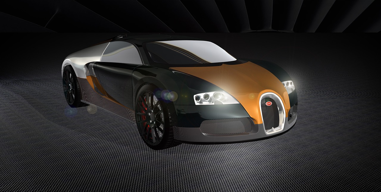 Bugatti, Veyron, Automobilis, Automatinis, Bolidas, 1000Ps, Prototipas, Atvaizdavimas, Tekstūra, 3D Modelis