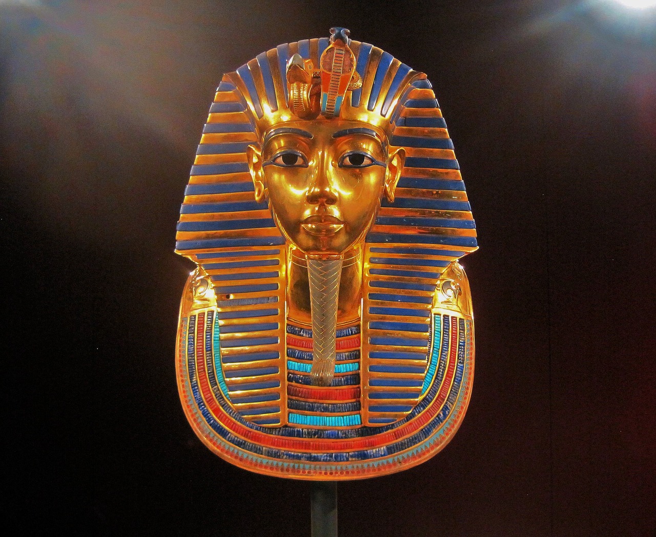 Karaliaus Tutankhamono Kaukės Reprodukcija, Rodyti, Turtai, Lobis, Auksas, Karalius, Egyptian, Tutankhamun, Kopija, Veidas