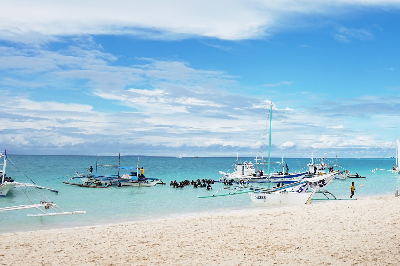 Filipinų Respublika, Boracay, Jūra, Dangus, Jachta, Snorkeling, Papludimys, Vasara, Kelionė, Nemokamos Nuotraukos