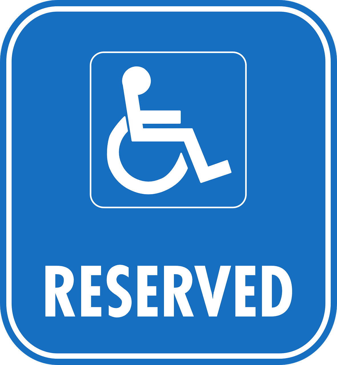 Rezervuotas, Ženklas, Automobilis, Parkas, Automobilių Stovėjimo Aikštelė, Neįgaliųjų Vežimėlis, Neįgaliųjų Vežimėlis, Negalia, Neįgalieji, Neįgalus