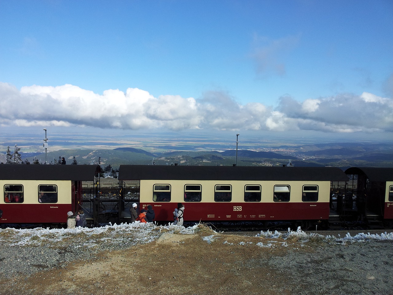 Derva, Riedulys, Debesys, Gamta, Brockeno Plokščiakalnis, Mėlynas Dangus, Schierke Mediena, Brocken Geležinkelis, Harzquerbahn, Highlands