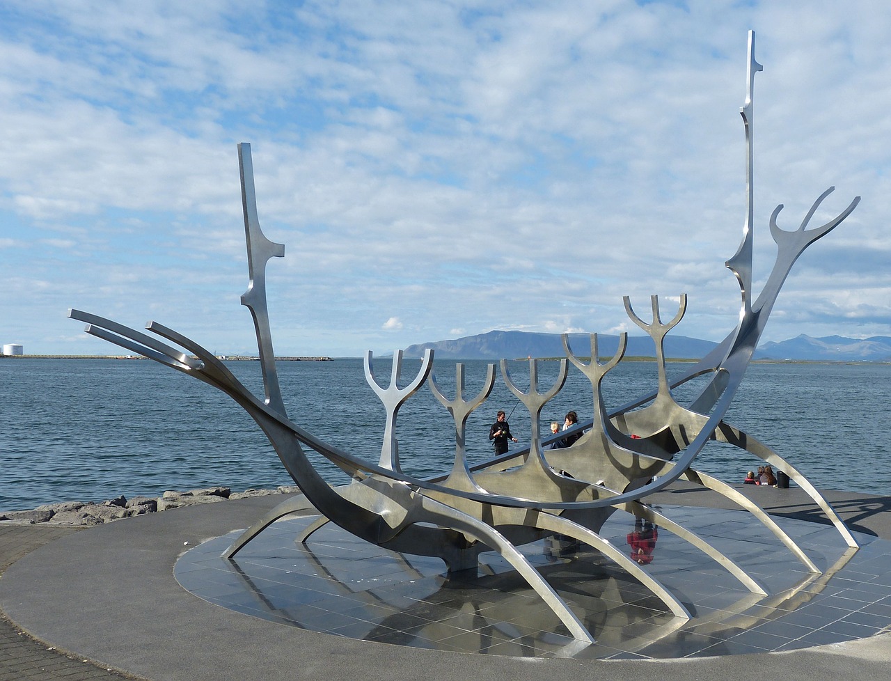 Reikjavikas, Miestas, Kapitalas, Iceland, Paminklas, Skulptūra, Laivas, Boot, Viking, Panorama