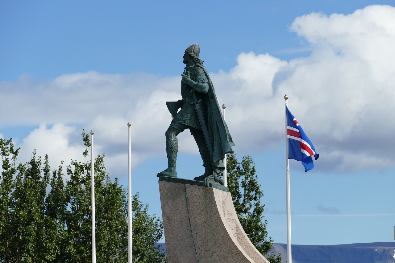 Reikjavikas, Iceland, Skulptūra, Figūra, Statula, Menas, Paminklas, Viking, Šarvai, Viduramžiai