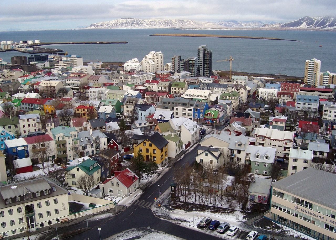 Reikjavikas, Miestas, Iceland, Centro, Miesto Panorama, Nemokamos Nuotraukos,  Nemokama Licenzija