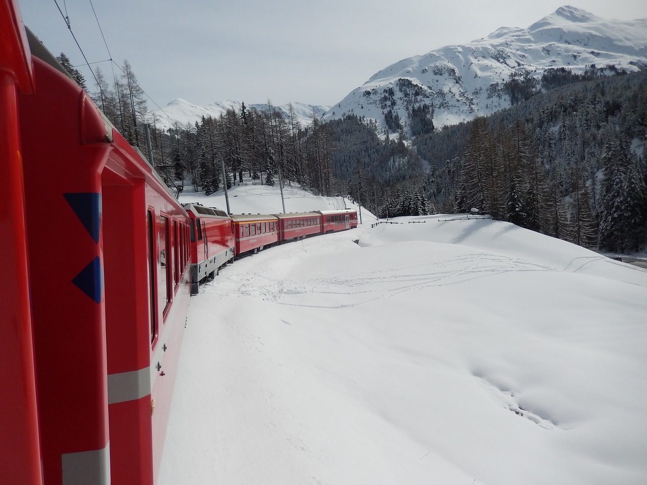 Rhaetian Geležinkeliai, Rhb, Graubünden, Nemokamos Nuotraukos,  Nemokama Licenzija