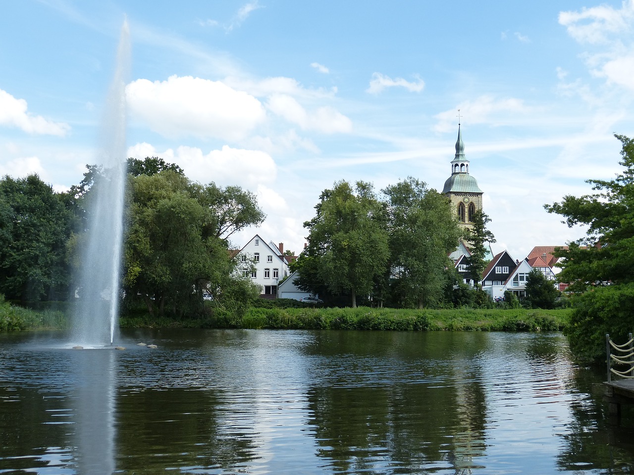 Rheda-Wiedenbrück, Šiaurės Reinas, Vestfalija, Wiedenbrück, Senamiestis, Istoriškai, Santūra, Fachwerkhaus, Architektūra, Istorinis Senamiestis