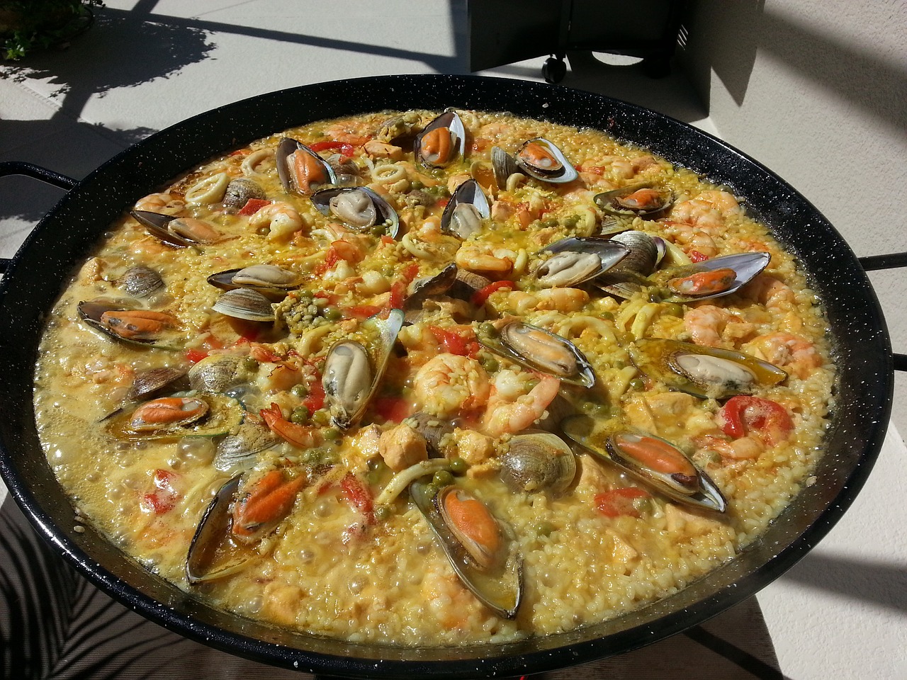 Turtinga Paella,  Paella,  Ispanų Paella,  Maistas,  Ugnis,  Ispanija,  Ryžiai,  Ispaniškas Maistas,  Jūros Gėrybės,  Pipirai