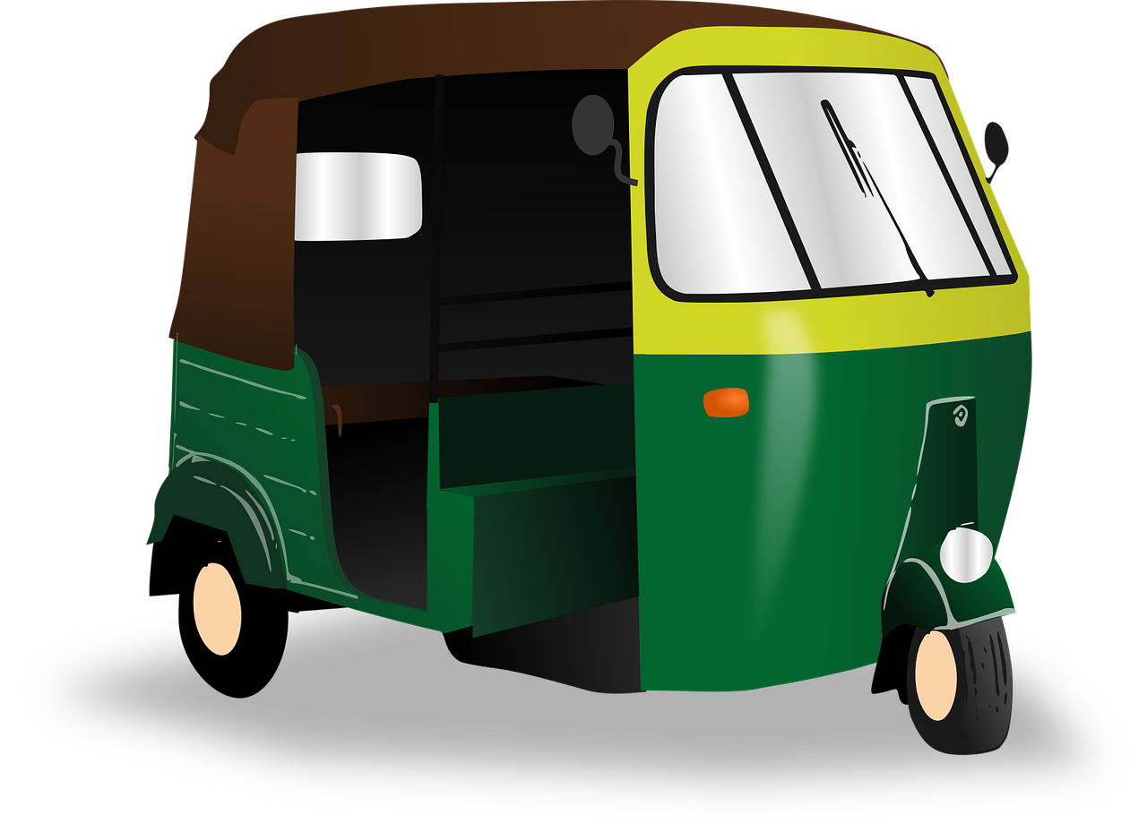 Rickshaw, Indija, Transportas, Taksi, Asian, Autorickshaw, Nemokama Vektorinė Grafika, Nemokamos Nuotraukos,  Nemokama Licenzija