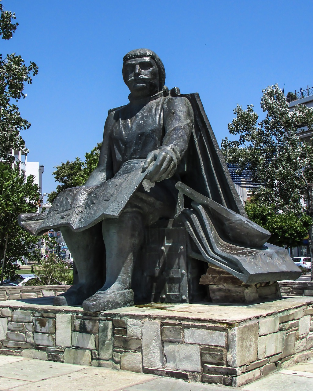 Rigas Feraios, Rašytojas, Revoliucinis, Graikijos Nepriklausomybės Karas, Nacionalinis Herojus, Pionierius, Paminklas, Skulptūra, Volos, Graikija