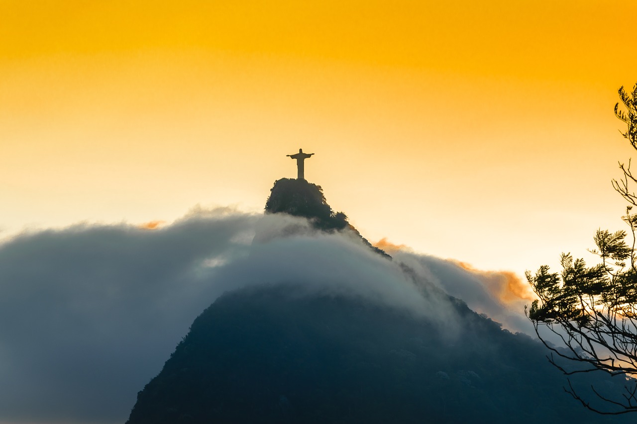 Upė, Rio De Janeiro Pietų Amerika, Brazilija Corcovado, Krikščionio Statula, Royalty Free, Nemokamos Nuotraukos,  Nemokama Licenzija