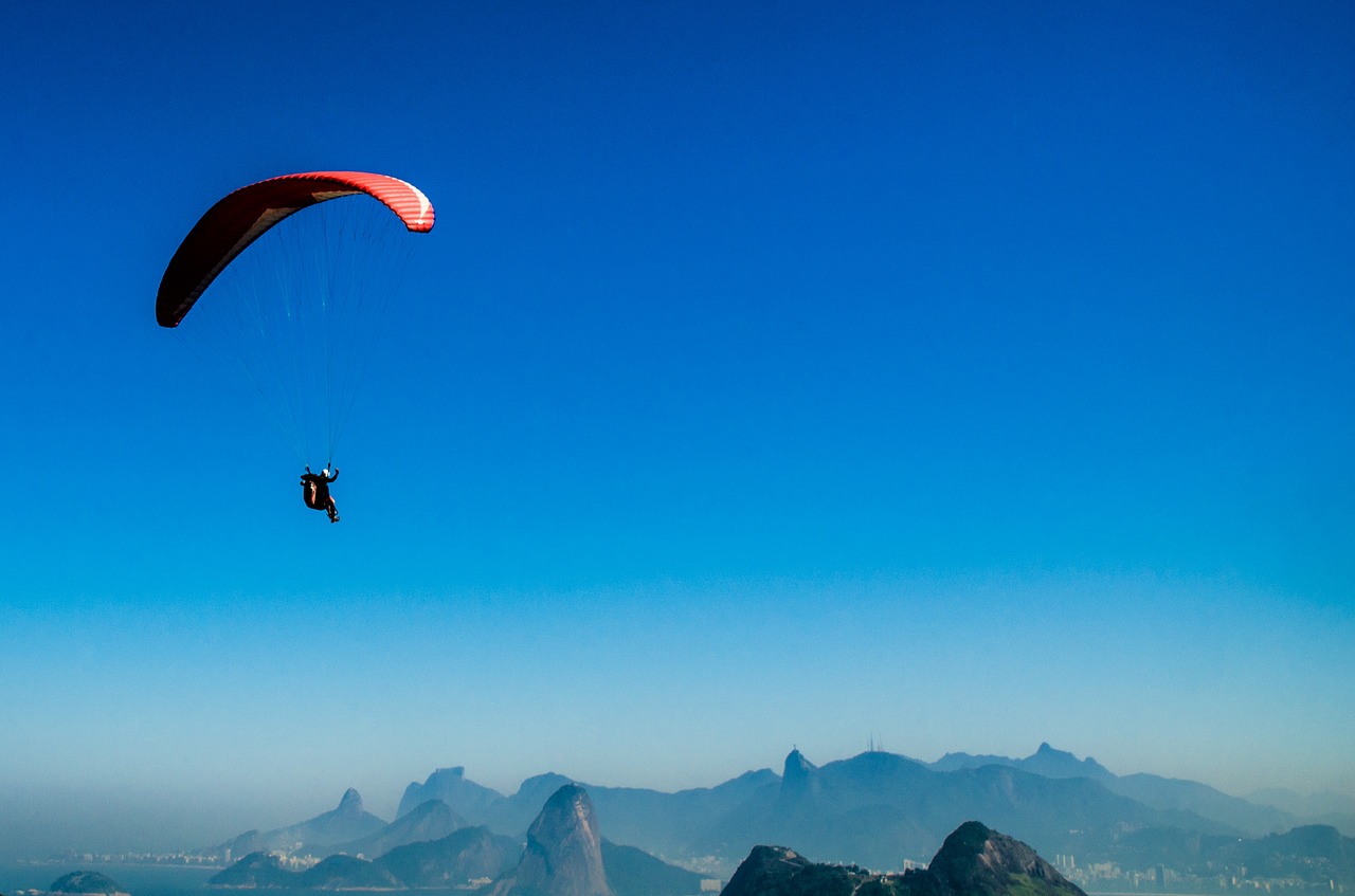 Rio De Žaneiras, 2016 M. Olimpinės Žaidynės, Niterói, Brazilija, Kristus Atpirkėjas, Kalnai, Įlanka, Miesto Parkas, Miestas, Paragliding