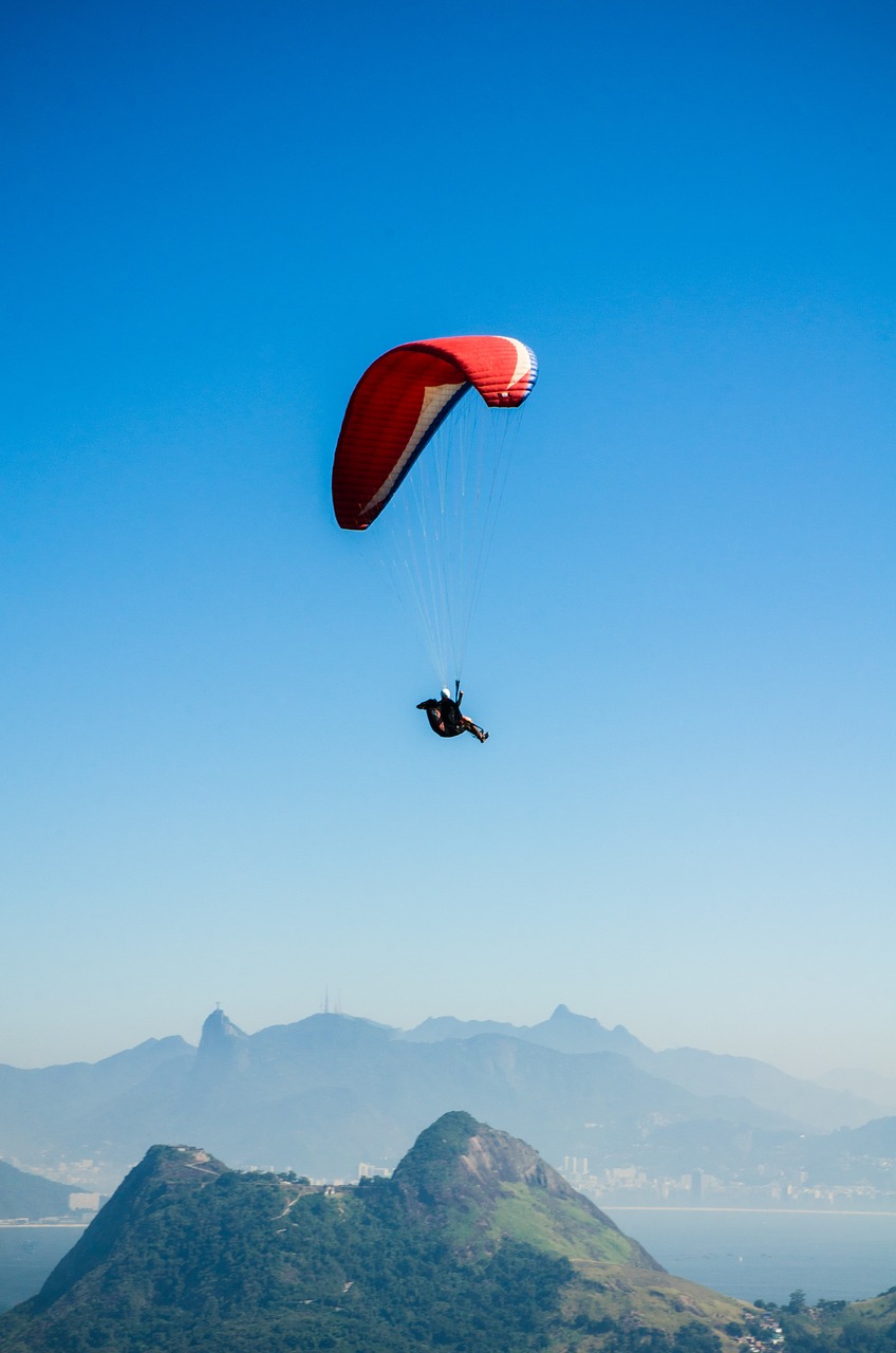 Rio De Žaneiras, 2016 M. Olimpinės Žaidynės, Niterói, Brazilija, Kristus Atpirkėjas, Kalnai, Įlanka, Miesto Parkas, Miestas, Paragliding