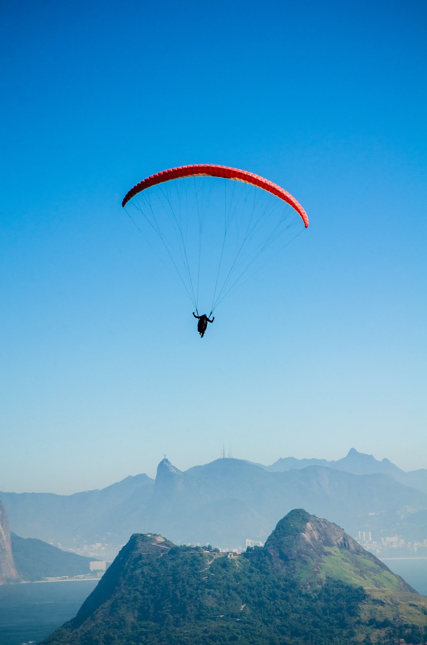 Rio De Žaneiras, 2016 M. Olimpinės Žaidynės, Niterói, Brazilija, Kristus Atpirkėjas, Kalnai, Įlanka, Miesto Parkas, Miestas, Paragliding