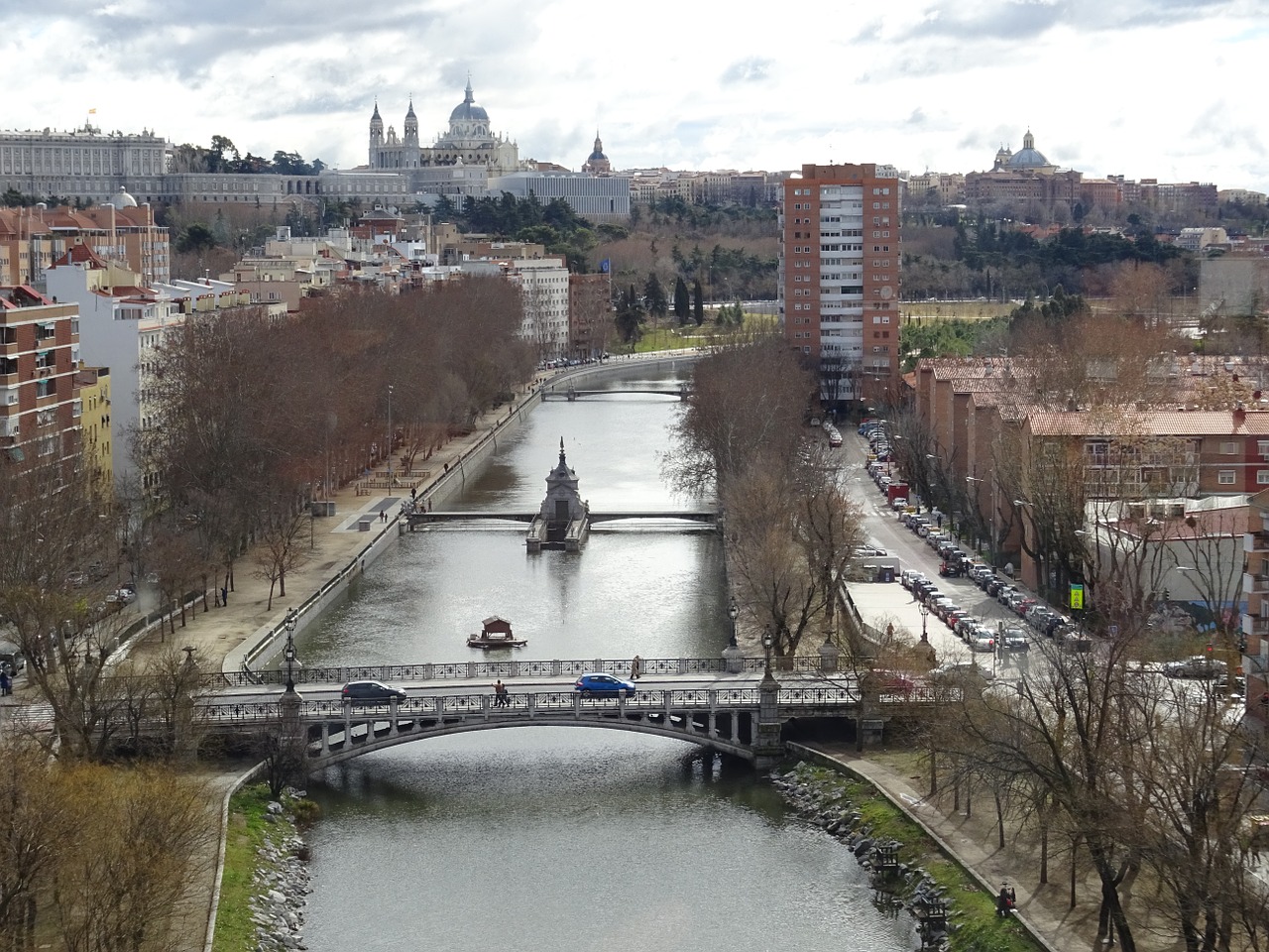 Upė, Manzanares, Madride, Kraštovaizdis, Gamta, Tiltas, Nemokamos Nuotraukos,  Nemokama Licenzija